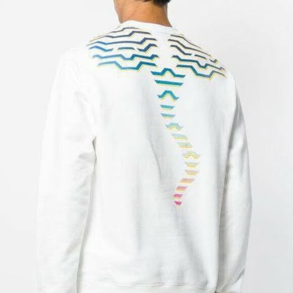 Kenzo Rainbow Geo Tiger Embroidered Crewneck White Auth. Limited Edition - Large - Picture 4 of 11